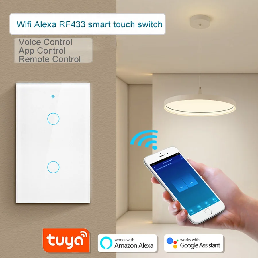 Smart Light Switch Wifi - Tuya WiFi Smart Switch Works With