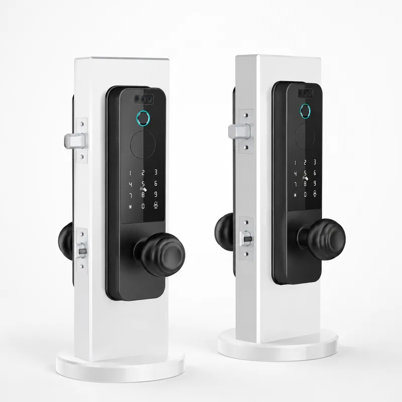 Smart Door Lock Wifi - Cross-border Wooden Door Lock Facial Recognition