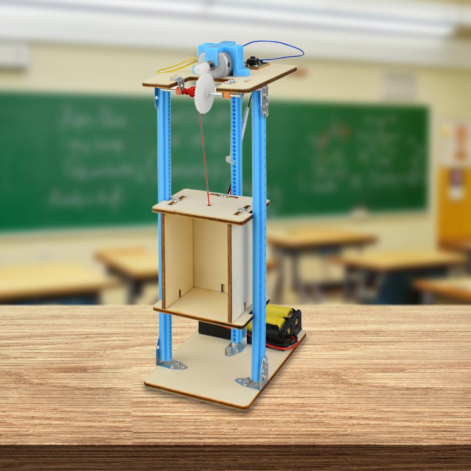 DIY Wooden Elevator Toy Model  - Stem Robotics Kit review and price