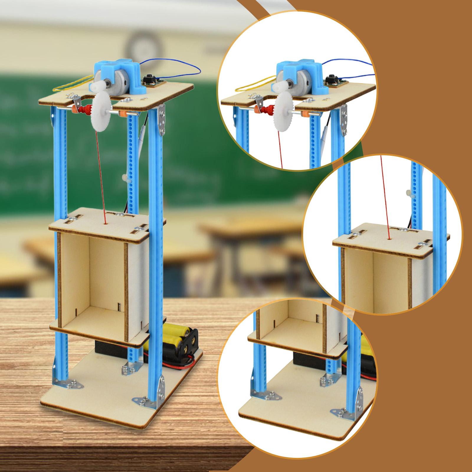 DIY Wooden Elevator Toy Model  - Stem Robotics Kit review and price