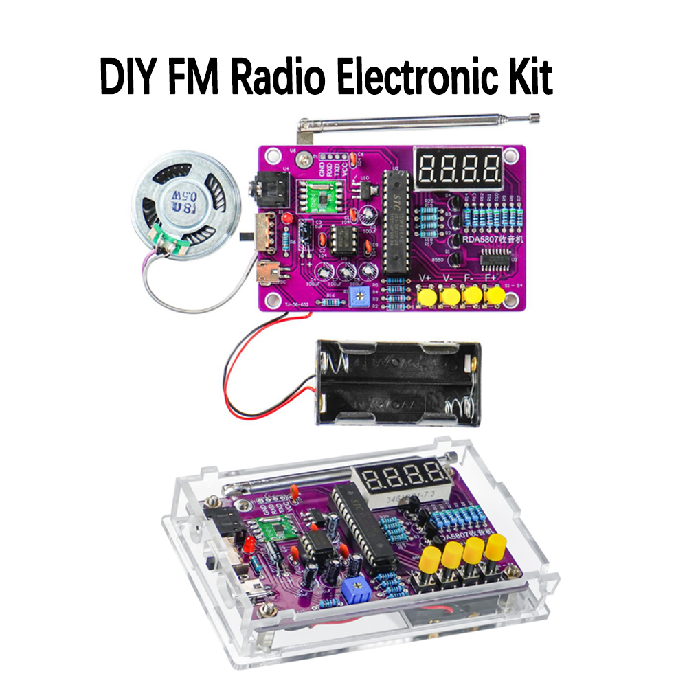 DIY FM Radio Electronic Kit 87 - Electronics Project Kit review and price