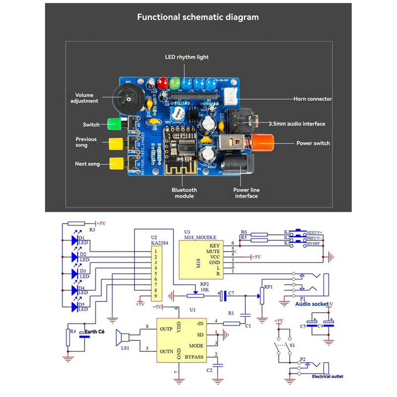 DIY Bluetooth Speaker Kit Elec - Electronics Project Kit review and price