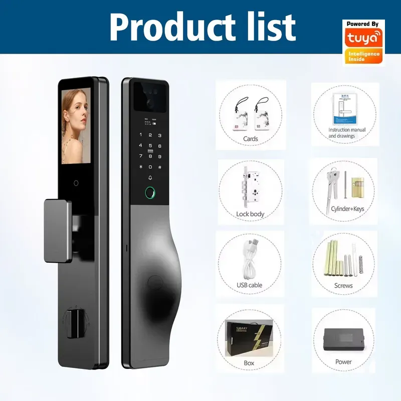 Smart Lock Intercom Password T - Smart Door Lock Wifi review and price