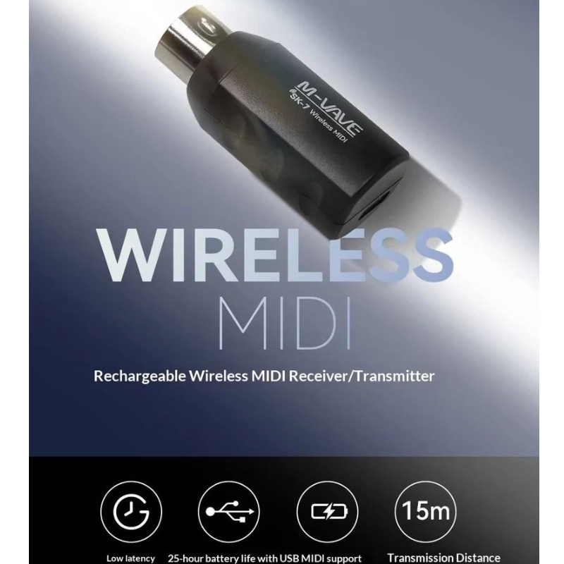 M Vave Sk7 Wireless Midi Adapt - Electronics Project Kit review and price