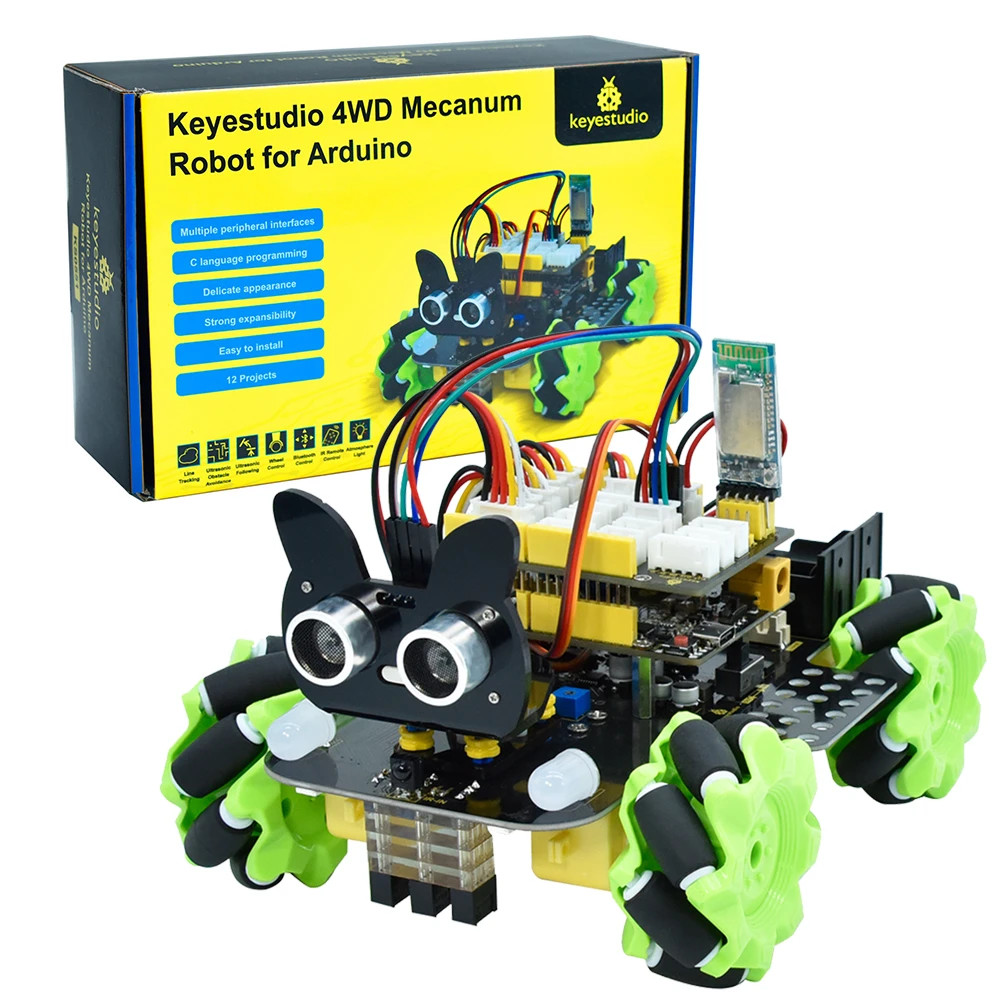 Keyestudio Mecanum 4WD  Robot  - Esp32 Smart Home Kit review and price